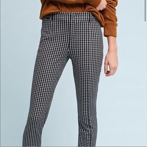 The essential slim pants by Anthropologie in plaid